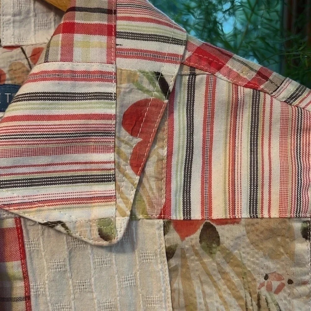 Koret Plaid Patchwork Sample Women's Jacket Size … - image 3